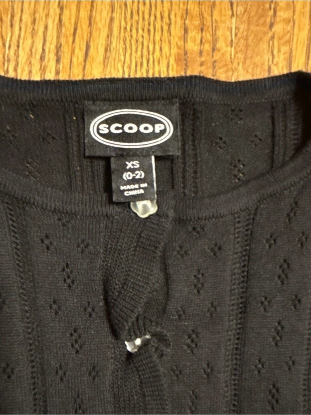 Scoop Women's Black Button-Down Top